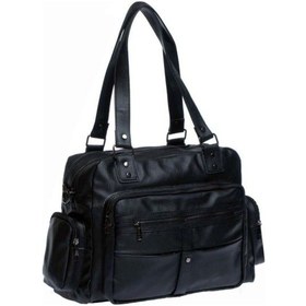 Resim Çanta Sepetim Yıkama Deri Çapraz Askılı Çok Gözlü Kadın Omuz Çanta - Siyah 