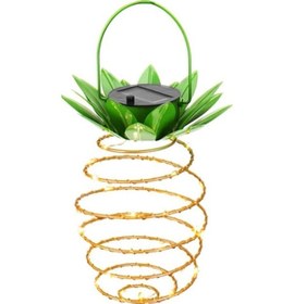 Resim Sones 30 Led'li Açık Hava Demir Ananas Dize Güneş Feneri Teleskopik Avize Modern Veranda Işığı Diğer 