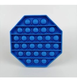 Resim Sekizgen Tek Renk Pop Push It Anti Baloncukları Bubble Fidget 