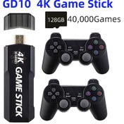 Resim Springsun Game Stick Dahili 40000 Oyun 128 Gb 2.4g Kablosuz Kontrol Cihazı Hd Retro Video Oyun Konsolu 4k Hd Video Oyun Konsolu 