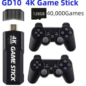 Resim Springsun Game Stick Dahili 40000 Oyun 128 Gb 2.4g Kablosuz Kontrol Cihazı Hd Retro Video Oyun Konsolu 4k Hd Video Oyun Konsolu 