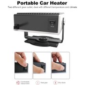 Resim Springsun Taşınabilir Araba Isıtıcı, 12v/150w Otomatik Isıtıcı Fan Hızlı Isıtma Buz Çözücü Buğu Çözücü Fan Isıtıcı Ve Soğutucu 