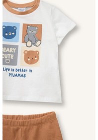 Resim Defacto Hayvan Desenli 2li Pijama Takımı Erkek Bebek H5395a526hsog135 Turuncu-og135 