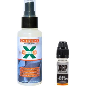 Resim XCP Bisiklet Zincir Yağı Yüksek Performanslı Koruma 10 ml ve Temizleme Sıvısı 100 ml 
