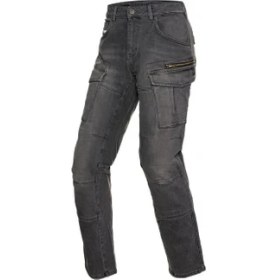 Resim Tech90 Korumalı Dark Grey Motosiklet Pantolonu MJD5006 