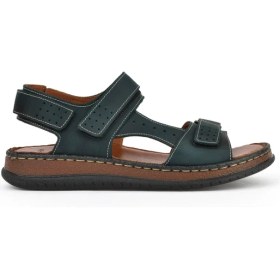 Resim Ziya, Erkek Hakiki Deri Sandalet 1611045ZS6 Yeşil 