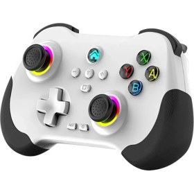 Resim Z01 Rgb Işıklı Switch/ps3/ps4/android/ios Mfi/pc/steam Uyumlu Kablosuz Bluetooth Gamepad 