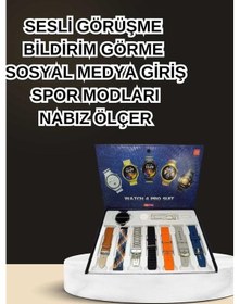 Resim Dokunmatik Akıllı Saat Yeni Nesil Kulaklık Kampanyası Bluetooth Bağlantılı Anc Özelliği 