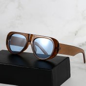 Resim 1 adet Retro Tarzı Kedi Gözü Gözlük - Büyük Çerçeve, Kahverengi Asetat, Lensler, Partiler ve Günlük Moda ve Erkekler için İdeal, Aksesuarlar | Retro Tarzı Gözlük | Dayanıklı Gözlük 