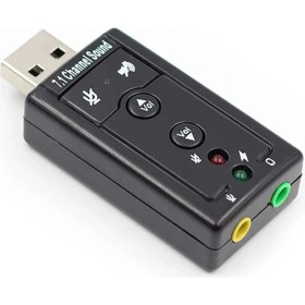 Resim Koodmax 7.1 USB Ses Kartı Harici USB Sound Kart Virtual 3D Çevirici 