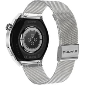 Resim Swords Sword Wia Watch 2 Pro Akıllı Saat Silver (Gümüş Metal Hasır ve Hediyeli Silikon Kordonlu) 