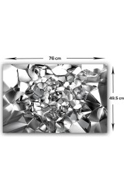 Resim Decorita Gümüş Kristal Ocak Arkası Koruyucu 