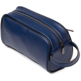 Resim Tuldar Erkek Deri Portföy Clutch Traş Kozmetik Bakım Ve Günlük El Çantası Tul374 Lacivert 