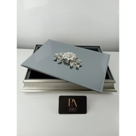 Resim Aynalı Kutu Gondol Şekerlik Sunumluk Söz Nişan Kız Isteme Çikolatalık Dekoratif Obje Biblo Süs Eşya 