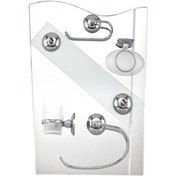 Resim 6 Lı Lavabo Ayna Seti Krom 
