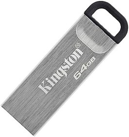 Resim Kingston DataTraveler Kyson 64GB USB Flash Bellek Şık, Kapaksız Metal gövdeli 200MB/s ye Varan Okuma DTKN/64GB 
