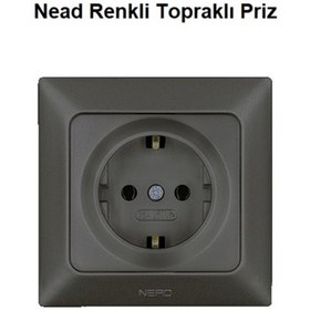 Resim Nead Renkli Topraklı Priz Çerçevesiz 