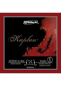 Resim Daddario Ks311w Keman Tek Tel Kaplan, Sol-g , Silver Wound 