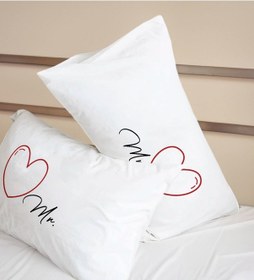 Resim Bk Gift Sevgili Tasarımlı Pamuklu 2 Li Yastık Kılıfı Seti-10 50x70cm , Sevgiliye , Ev si, Tasarım Ev Tekstili 