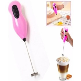 Resim Pilli Mini Mixer Süt Köpürtücü Kahve Köpürtücü Mixer Karıştırıcı Cappuccino Mixer 