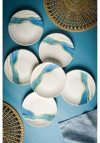 Resim Breeze 6 Parça Porselen Pasta Seti 19 Cm 