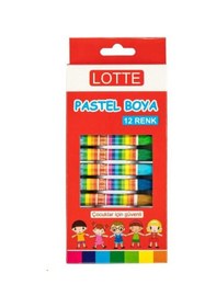 Resim Lotte Pastel Boya 12 Renk LT740 