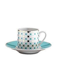 Resim Rüya 12 Parça 6 Kişilik Kahve Fincan Takımı 9714 Mavi 