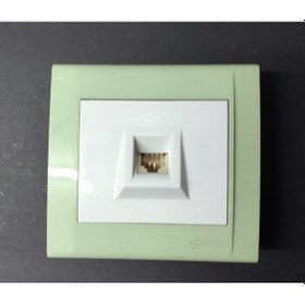 Resim Makel Defne Telefon Prizi Açık Yeşil Çerçeveli 