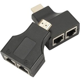 Resim Powermaster Fully Hdmi To Rj45 Cat6 Extender 30Metreto Rj45 Cat6 