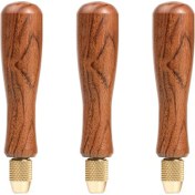 Resim 3x Ahşap Dosya Tutma Ahşap Kulplar Küçük Dosyalar Için Pirinç Kolet Chuck ile Aksesuarlar Dıy (Yurt Dışından) 