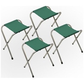 Resim Exent Katlanır Balıkçı Taburesi, Kamp Taburesi, Piknik Taburesi, Kamp Sandalyesi-haki- 4 Adet Haki 