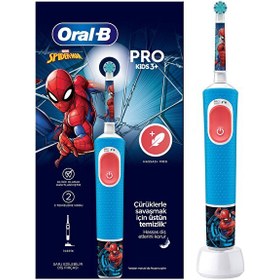 Resim Oral-B Vitality Pro Spiderman Özel Seri Çocuklar İçin Şarj Edilebilir Diş Fırçası 