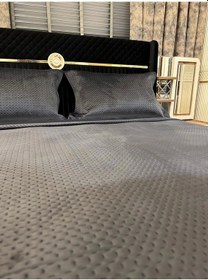 Resim Nivemeshome Yatak Ötüsü Tek Kişilik 180x240 Antrasit Toskana Antrasit 