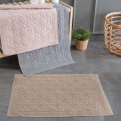 Resim Maxstyle Flower Ayak Havlusu Bej 50x70 cm 