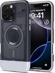 Resim Spigen iPhone 16 Pro Kılıf Classic C1 MagFit MagSafe özellikli Graphite - ACS08152 