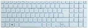 Resim Acer Aspire E5-571-36Dv, E5-571G-3382 İle Uyumlu Klavye (Beyaz) 