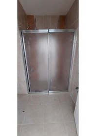 Resim Girayduşakabin 120cm İle 140cm Arası Parlak Profil Mika Kabin Gümüş 