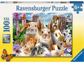 Resim Ravensburger 100 Parça Puzzle Rabbit Selfie 109494 