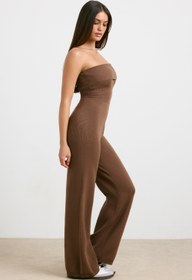 Resim Espresso'Da Tıknaz Örgü Tekme Flare Unitard - XXS 