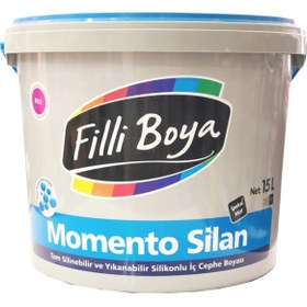 Resim Filli Boya Momento Silan Yıkanabilir Silikonlu Ipeksi Parlak Iç Cephe Boyası 15 lt 