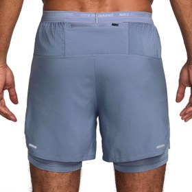 Resim Nike Dri-Fit Stride 5in Hybrid Erkek Mavi Koşu Şort DM4757-499 