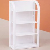 Resim Küçük Ölçekli Simülasyon Rafı, DIY Dekoratif Ürünler İçin, Atıştırmalık ve İçecek Tutucuları Dahil, Oyuncak Evi Dekoru İçin Uygun Miniatur Sahne Aksesuarları. 