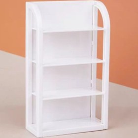 Resim Küçük Ölçekli Simülasyon Rafı, DIY Dekoratif Ürünler İçin, Atıştırmalık ve İçecek Tutucuları Dahil, Oyuncak Evi Dekoru İçin Uygun Miniatur Sahne Aksesuarları. 