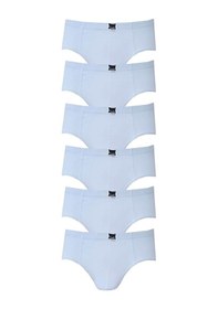 Resim Tutku Iç Giyim Pamuklu Erkek Çocuk Slip Külot Beyaz 6 Lı Paket 