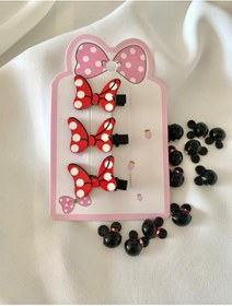 Resim Atelier Çağla Minnie Mickey Mouse 3’lü Çocuk Toka Seti 