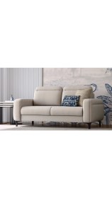 Resim Doğtaş Lumeris İkili Yataklı Koltuk 176,5x97,5x91,5 cm Krem Tüylü Bukle Kumaş 2 Yıl Garantili 