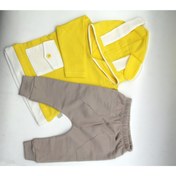 Resim BEBEK FİRARDA Tavşanlı Kulaklı Kapşonlu Sweat Eşofman Pijama Bebek Giyim 2’li Takım 3112 
