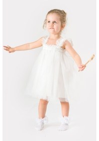 Resim Kız Bebek Kız Çocuk Doğum Günü Parti Düğün Yazlık Elbise Tüllü Tütü Astarlı Bebek Takım Bebek Giyim 001 