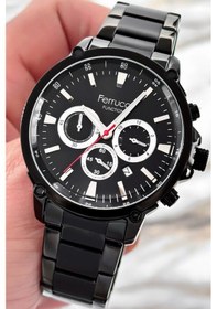 Resim Ferrucci Çelik Kordon Function Siyah Yeni Sezon Erkek Kol Saati Sdfer081 Siyah 