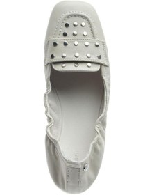 Resim 34362 Bej Hakiki Deri Kadın Loafer Ayakkabı Bej 